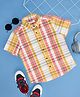 Pantaloons Junior Half Sleeves Checked Shirt - Yellow