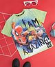 Pantaloons Marvel Featuring Half Sleeves Spiderman Printed Tee - Green