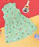 Pantaloons Junior Sleeveless Animals Printed Dress - Patina Green