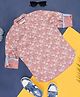 Pantaloons Junior Full Sleeves Floral Printed Shirt - Pink