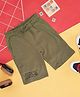 Pantaloons Junior Striped Pattern Shorts - Epsom Green