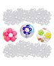 Zyozi Flower Shape Balloon Clips for Balloon Holder Birthday Party Event Decorations - Pack of 24