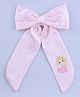 CHOKO Bow Detailed Hair Clip - Pink & White