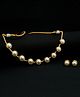VIRAASI Gold Plated White Pearl Jewellery Set