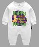 The Peppy Tend Mothers Day Theme Full Sleeves Happy First Mothers Day Mommy Text Printed Romper - White