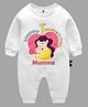 The Peppy Tend Mothers Day Theme Full Sleeves Happy 1st Mothers Day Mumma Text Printed Romper - White