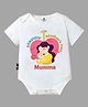 The Peppy Tend 100% Cotton Mothers Day Theme Half Sleeves Happy 1st Mothers Day Mumma Text Printed Onesie - White