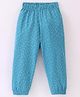 Fido Single Jersey Knit Full Length Legging With Circle Print - Aqua Blue