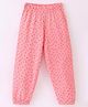 Fido Single Jersey Knit Full Length Legging With Circle Print - Peach