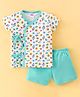 Ben Benny Single Jersey Half Sleeves Night Suit Space Print - Blue