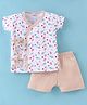 Ben Benny Single Jersey Half Sleeves   Night Suit Sea Life Print - Light Peach