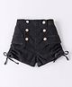 Kookie Kids Denim Shorts with Bow Detailing - Black