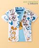 Babyoye Disney Cotton Half Sleeve Shirt With T-Shirt  Mickey Mouse Graphics - Multicolor