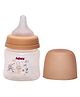 Adore Skoot Jr 2 Stage Wideneck Feeding Bottle with Premium Matte Anti-Colic Teat- BIS approved- 125ml- Brown