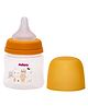 Adore Skoot Jr 2 Stage Wideneck Feeding Bottle with Premium Matte Anti-Colic Teat- BIS approved- 125ml- Yellow