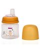 Adore Kappa Wideneck Spout Sipper with Dust Free Hood- Spill Proof- 125ml- Yellow