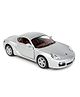Kinsmart Porsche Cayman Die Cast Toy Car With Openable Doors - Grey