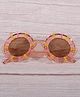 Dukiekooky  Kids Round Sunglasses-Brown