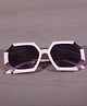 Dukiekooky  Kids Oversized Sunglasses-White & Black