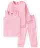 Babyhug Full Sleeves Thermal Vests & Pant Set with Polka Dots Print Pack Of 3 - Pink