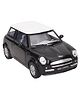 Kinsmart Mini Cooper Die Cast Pull Back Toy Car With Openable Doors - Black