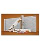 Inkmeo Reusable Transport Colouring Roll - White Brown 