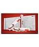 Inkmeo Reusable Alphabet Colouring Roll - Red White