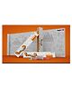 Inkmeo Reusable Numbers Colouring Roll - Brown & White 