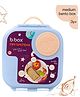 b.box Leakproof Bento Mini Lunchbox for School Kids, 1L capacity - Light Blue