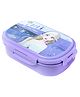 Disney by Gluman Snack Pack with Removable Inner Stainless Steel Lunch Box with Spoon & Fork Spiderman Theme Print -   Purple- Steel Lunch Box