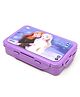 Disney by Gluman  Snack Pack with Removable Inner Stainless Steel Lunch Box with Spoon & Fork  Frozen  Print - Purple- Steel Lunch Box