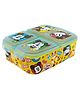 Disney by Gluman Partition Lunch Box  with Snap Lock Closure & Mickey Print - Yellow-Plastic Lunch Box