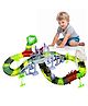 FunBlast Dinosaur Theme Flexible Track Racing Toy Set with LED Racing Car  188 Pcs