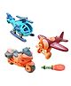 FunBlast Assembling Vehicle Toys with Screwdriver  Pack of 3 Multicolor