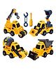 FunBlast DIY Construction Truck Toys with Screwdriver  Pack of 4