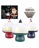 FunBlast Merry Christmas Theme Musical Rotating Night Desk Lamp  1 Pc Random Color