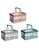 FunBlast Portable Folding Basket Storage Box with Handle  Pack of 1 Random Color