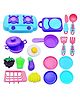 FunBlast Kitchen Play Set Toys for Kids  17 Pcs Cooking Set with Utensils