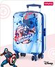 Babyhug Marvel Captain America Hard Sided Kids Trolley Luggage Bag with Wheels Blue - 18 Inch