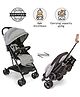 Babyhug Easy Travel Cabin Stroller With Z-Fold & Trolley Handle - Grey