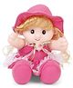 EDU KIDS TOYS Cute Cuddly Doll Dark Pink (Color May Vary)- 25 CM