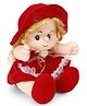 EDU KIDS TOYS Cute Cuddly Doll Red (Color May Vary)- 25 CM