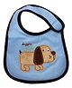 Babies Bloom Waterproof Saliva Bib Puppy Patch - Blue Black