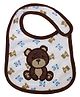 Babies Bloom Waterproof Saliva Bib Teddy Patch - Brown