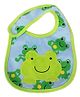 Babies Bloom Waterproof Saliva Bib Frog Patch - Green