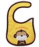 Babies Bloom Waterproof Saliva Bib Monkey Patch - Yellow
