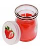 Babies Bloom Strawberry Scented Eco Friendly Candles In Glass Jar - Red