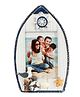 Babies Bloom Mediterranean Style  Boat Shape Photo Frame - Blue White