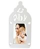 Babies Bloom Baby Bottle Shaped Photo Frame - White