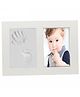 Babies Bloom Hand And Footprint Imprint Frame Kit - White